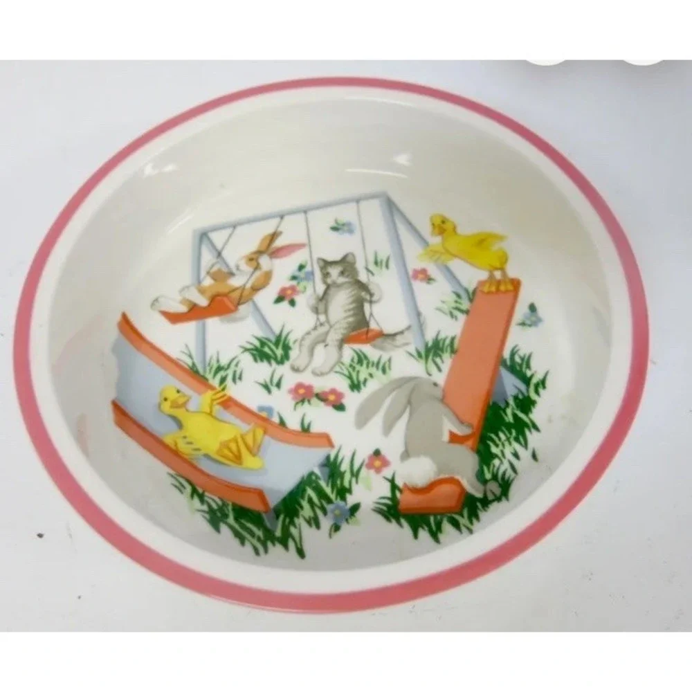 Tiffany & Co Tiffany Playground Vintage 1992 Porcelain Childrens Bowl 6.5